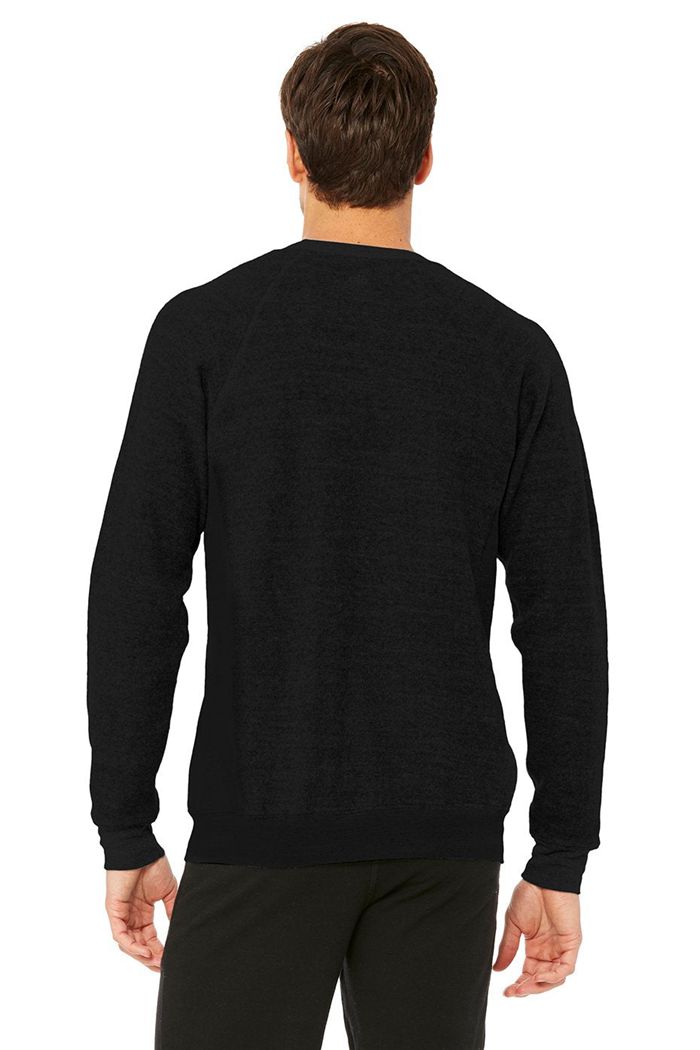 Alo Yoga Triumph Crew Neck Sweatshirt Long Sleeve Herr Svarta | 3469582-AU