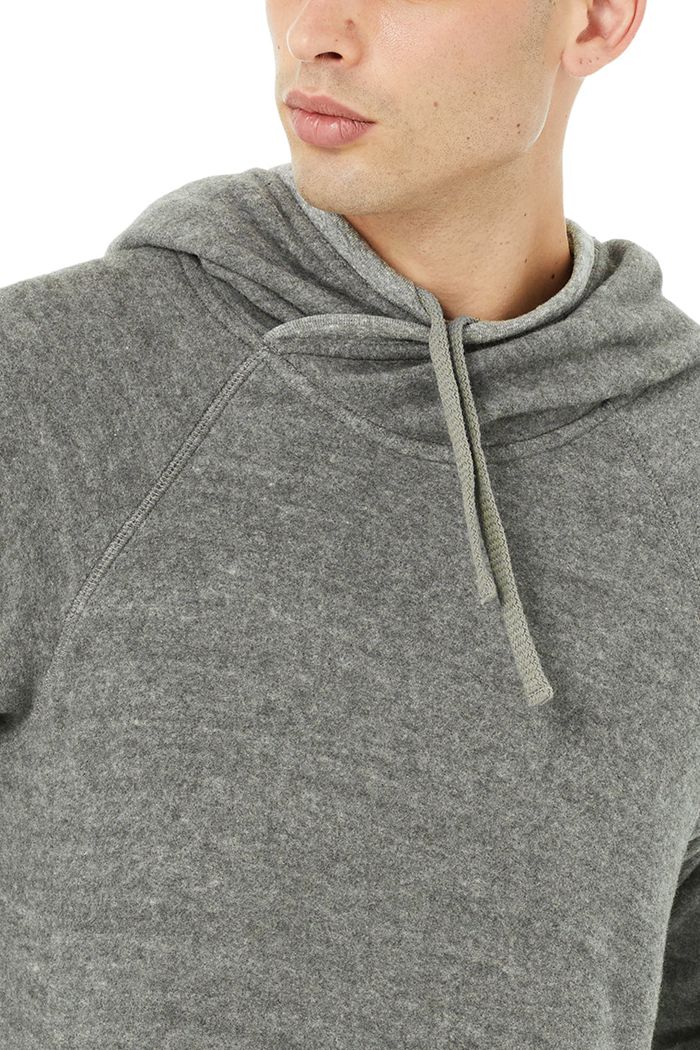 Alo Yoga Triumph Hoodie Herr Grå | 5027319-LG