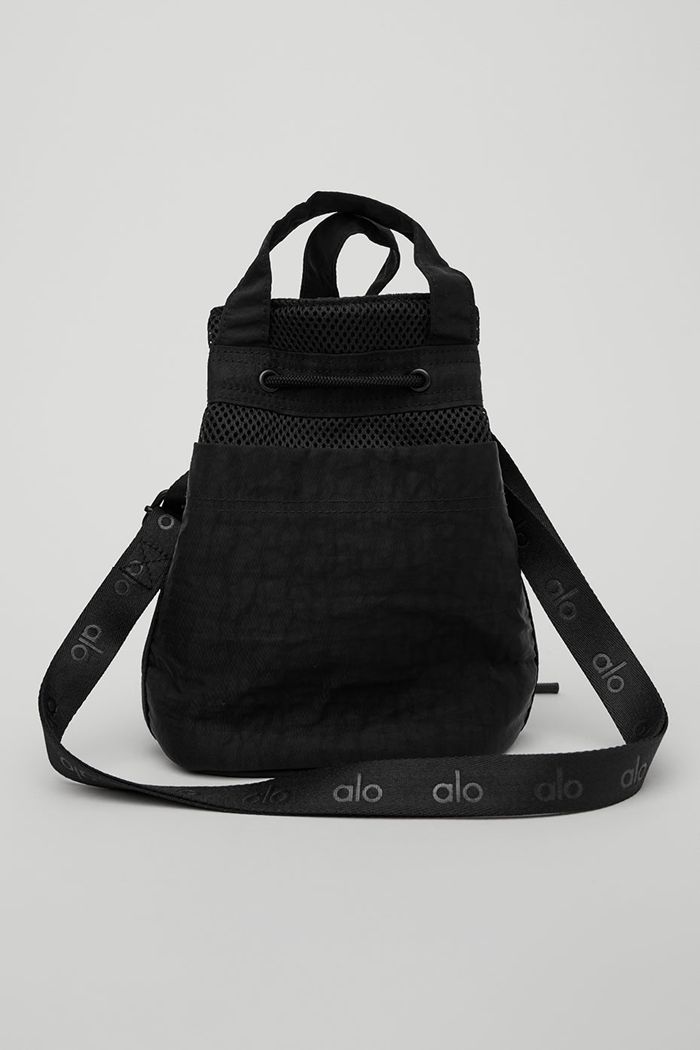 Alo Yoga Utility Cross Body Bucket Väska Dam Svarta | 5071843-GN