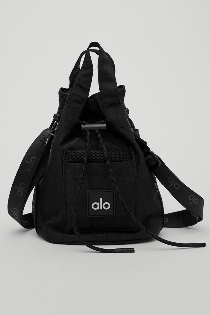 Alo Yoga Utility Cross Body Bucket Väska Dam Svarta | 5071843-GN