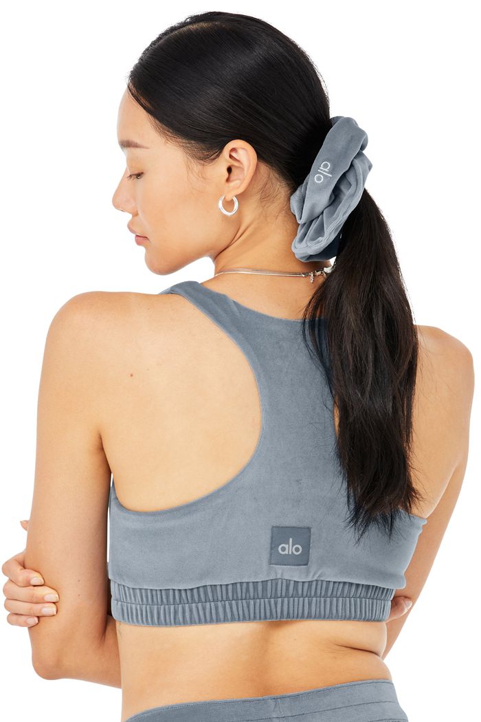 Alo Yoga Velour Oversized Scrunchie Dam Grå | 3481907-WZ