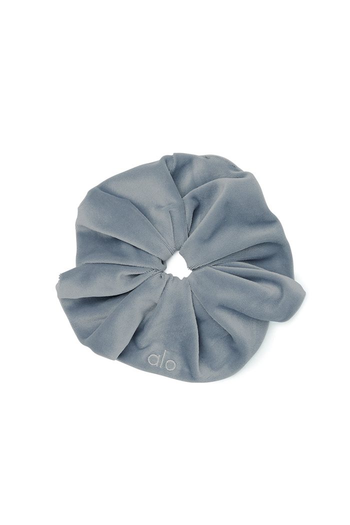 Alo Yoga Velour Oversized Scrunchie Dam Grå | 3481907-WZ