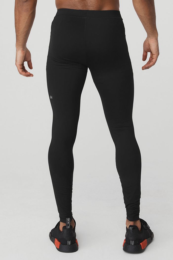 Alo Yoga Warrior Compression Byxor Herr Svarta | 5901742-UV