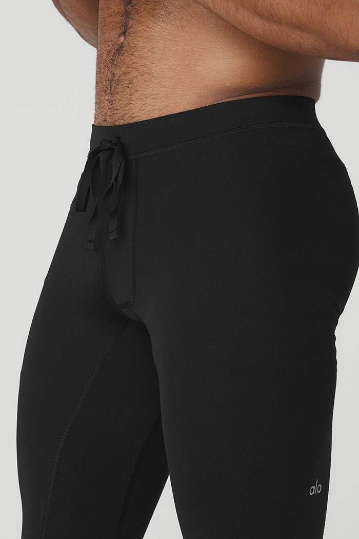 Alo Yoga Warrior Compression Byxor Herr Svarta | 5901742-UV